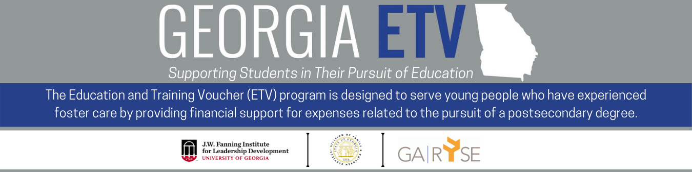 Georgia ETV Logo and description of ETV with partner logos